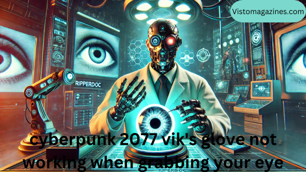 cyberpunk 2077 vik's glove not working when grabbing your eye