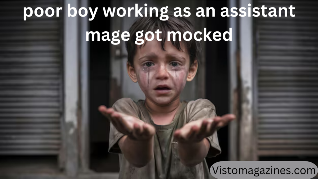 poor boy working as an assistant mage got mocked